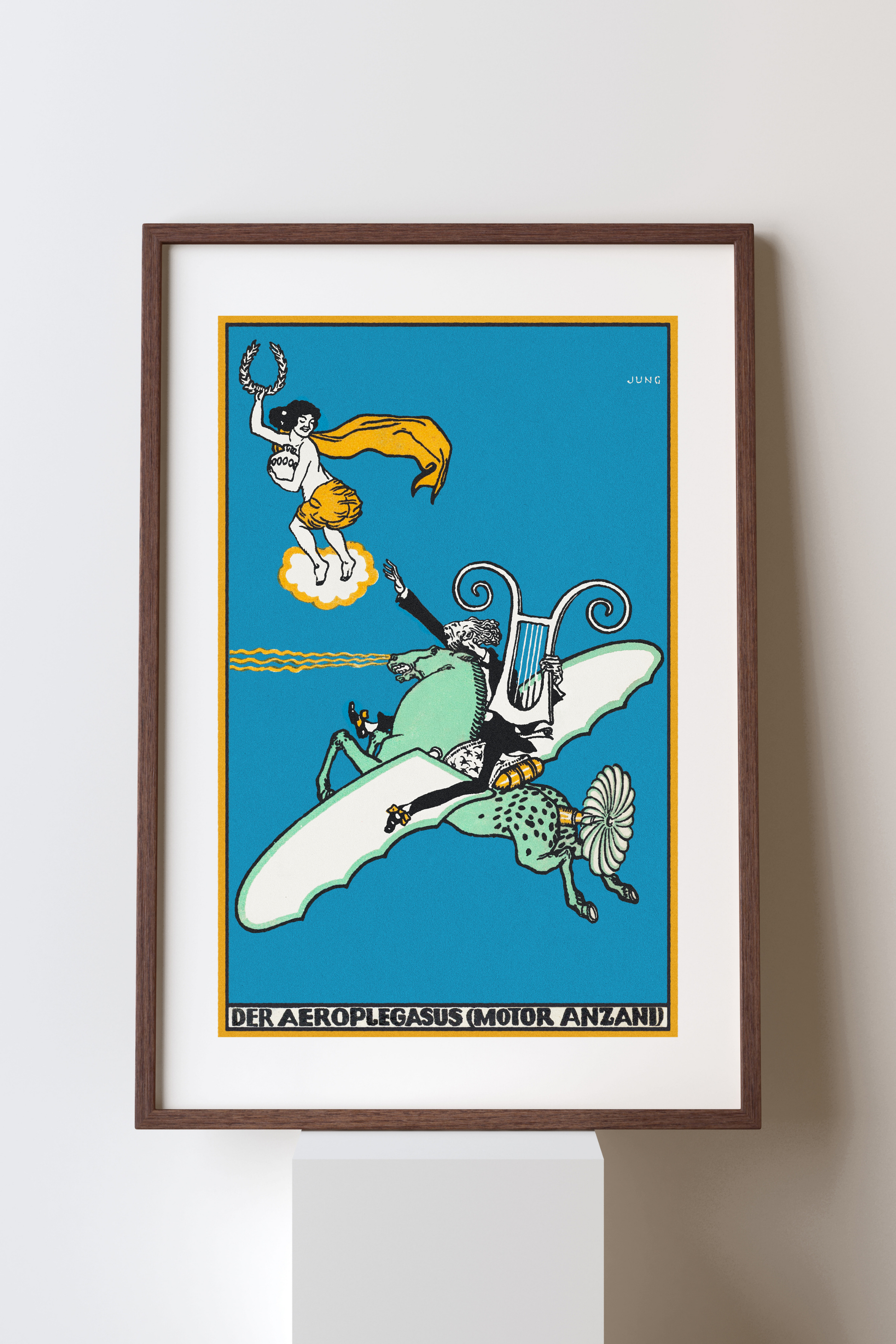 The Aeroplegasus by Moriz Jung (1911) Print