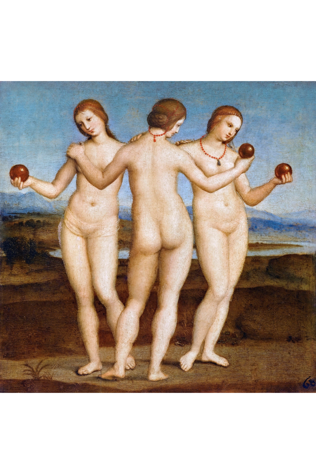 "Raphael's 3 Graces" by Raphael (1504) T-shirt
