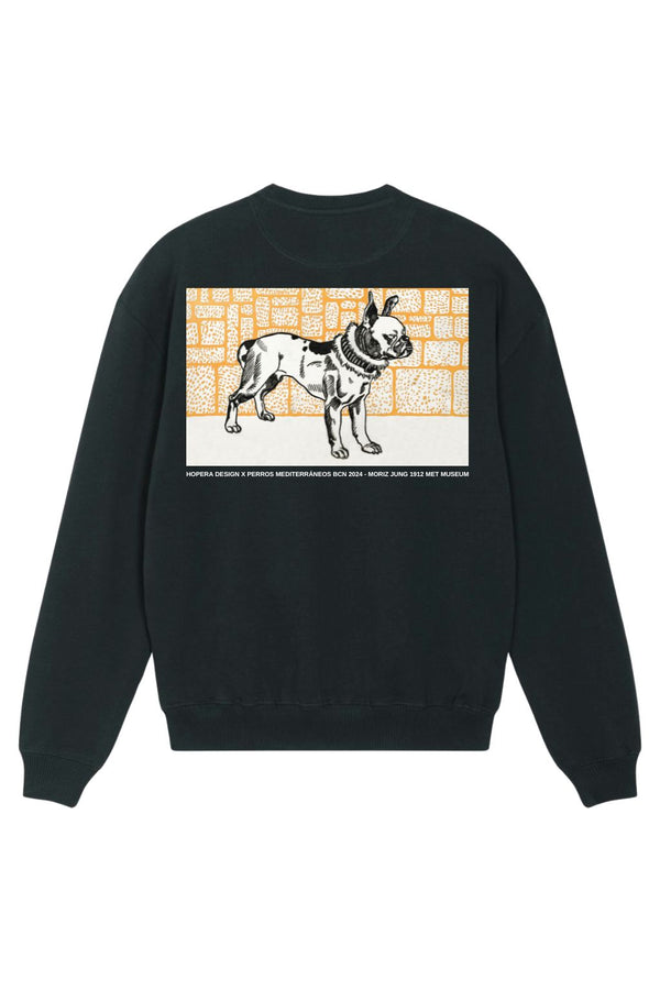 Pitbull Terrier (1912) By Moriz Jung Sweatshirt Black