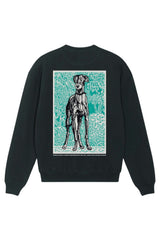 Greyhound 2 (1912) By Moriz Jung Sweatshirt Black