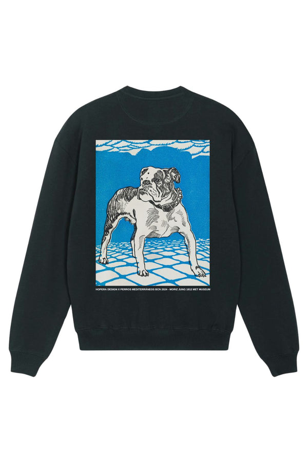 Bulldog (1912) By Moriz Jung Sweatshirt Black