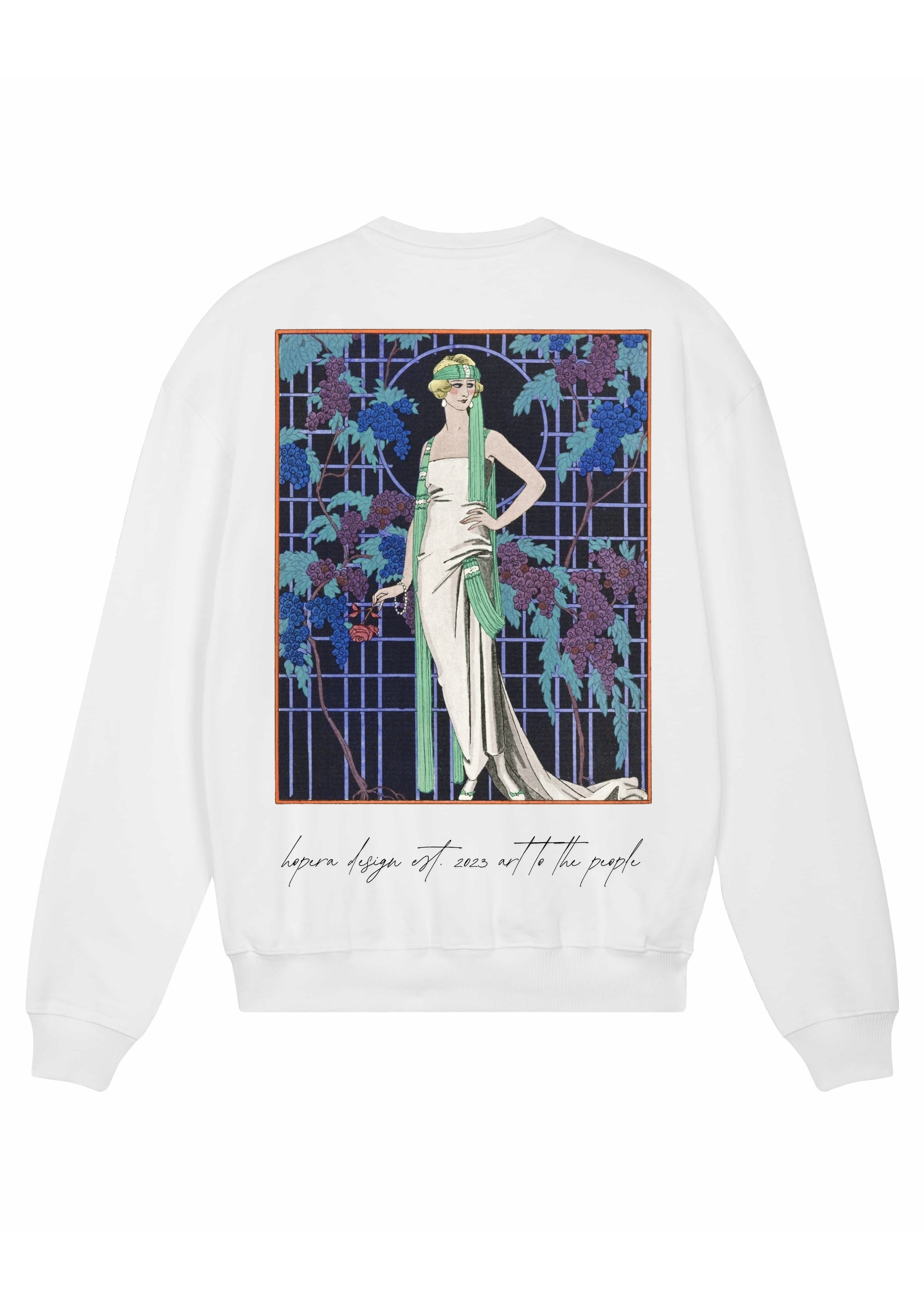 "Des robes dans la nuit" by George Barbier (1921) Heavy Cotton Sweater