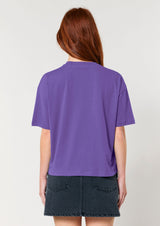 Cherubs after Raphael (1890) - Women's cropped t-shirt - Purple