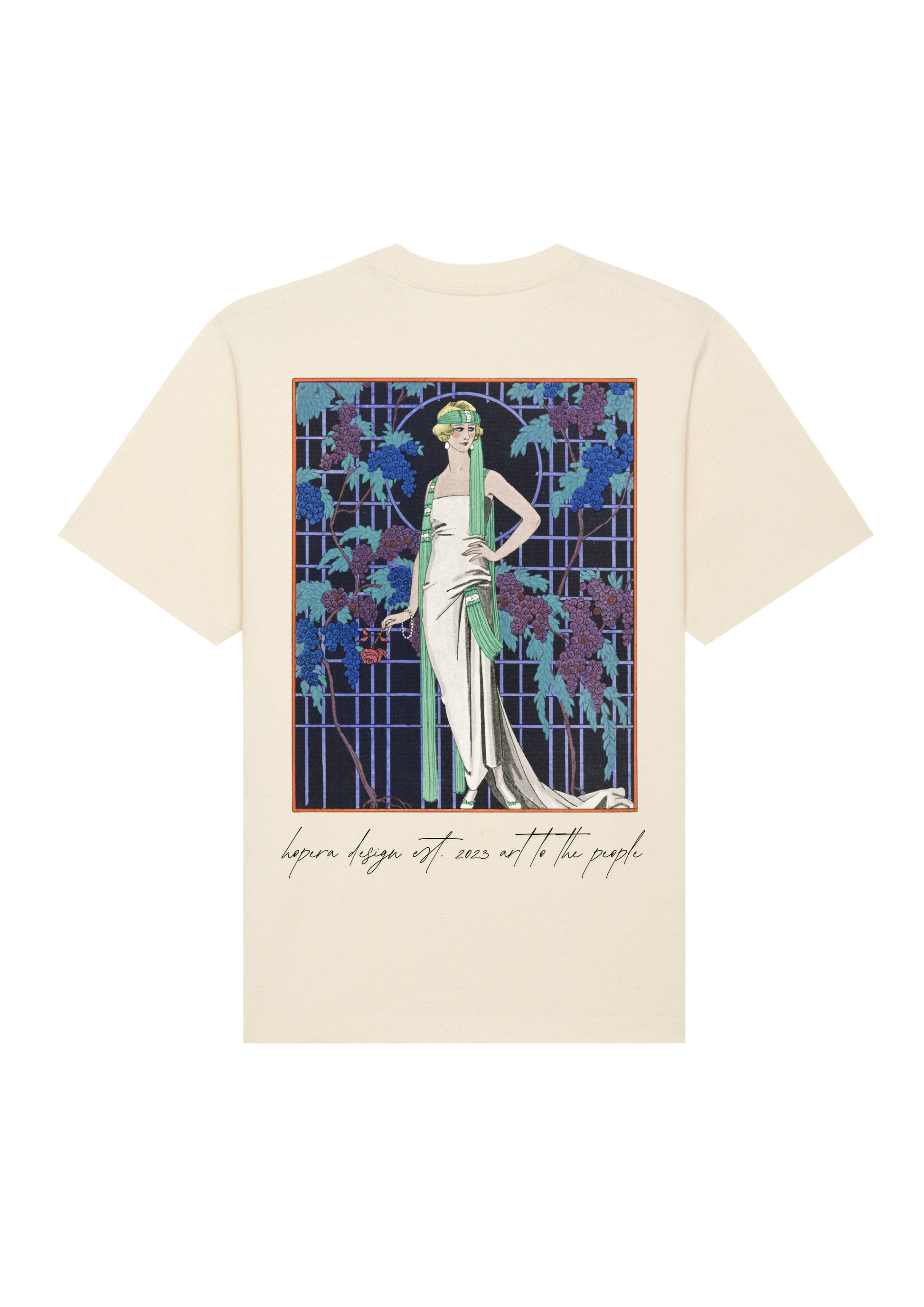 "Des robes dans la nuit" by George Barbier (1921) Heavy Cotton T-shirt