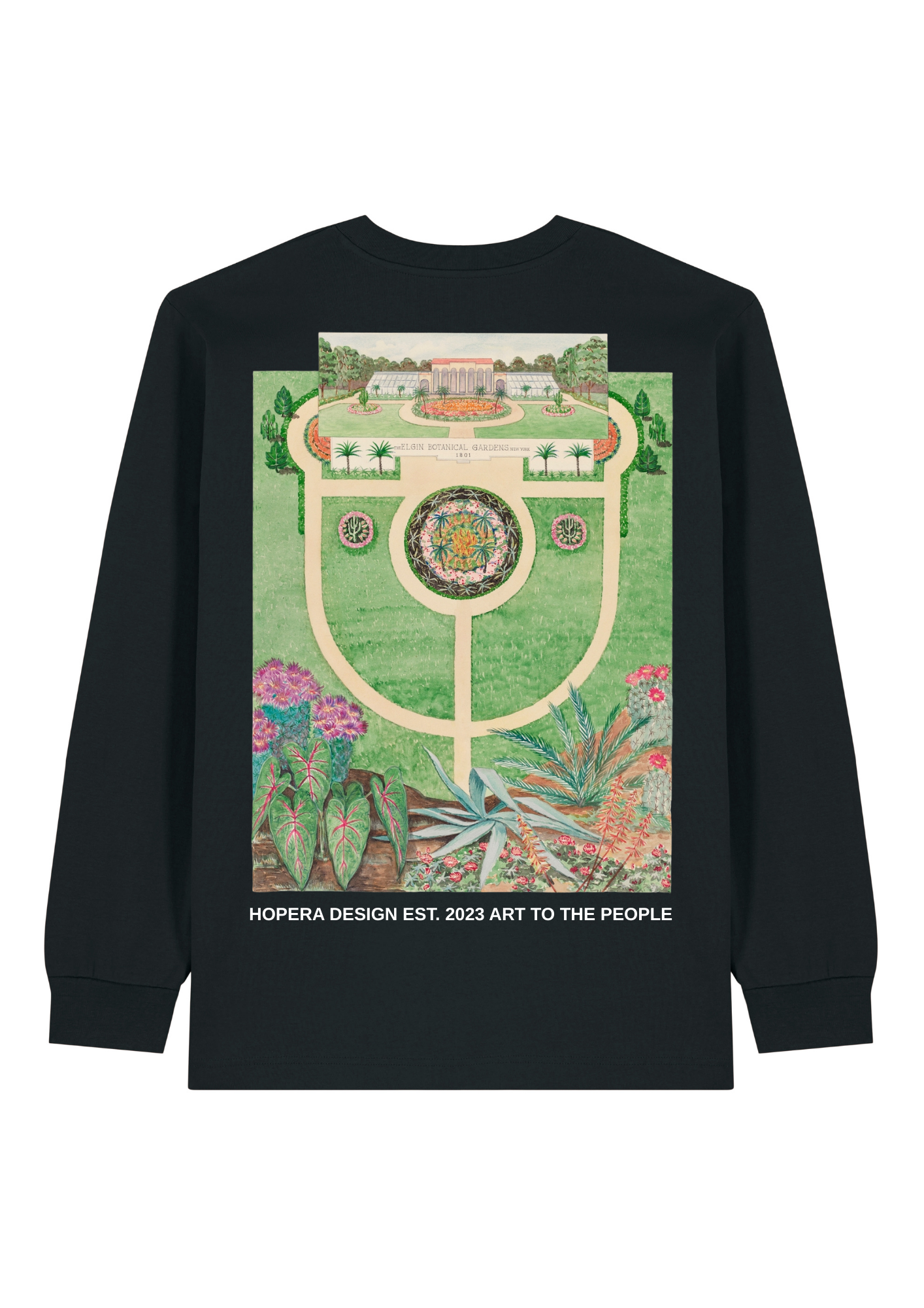 Elgin Botanical Gardens (1936) by Tabea Hosier Heavy Weight White Long Sleeve T-Shirt