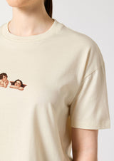 Cherubs after Raphael (1890) - Women's cropped t-shirt - Natural Raw