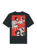 Dancers (Apachentänze!) (1911) by Moriz Jung Heavy Weight Raw T-Shirt Black