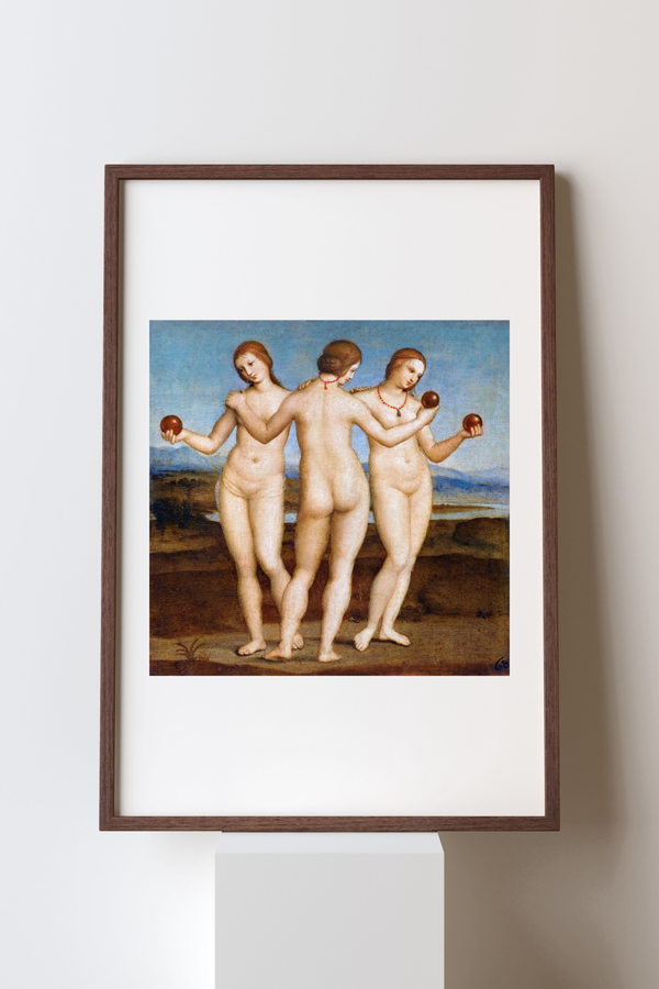 "Raphael's 3 Graces" by Raphael (1504) Print