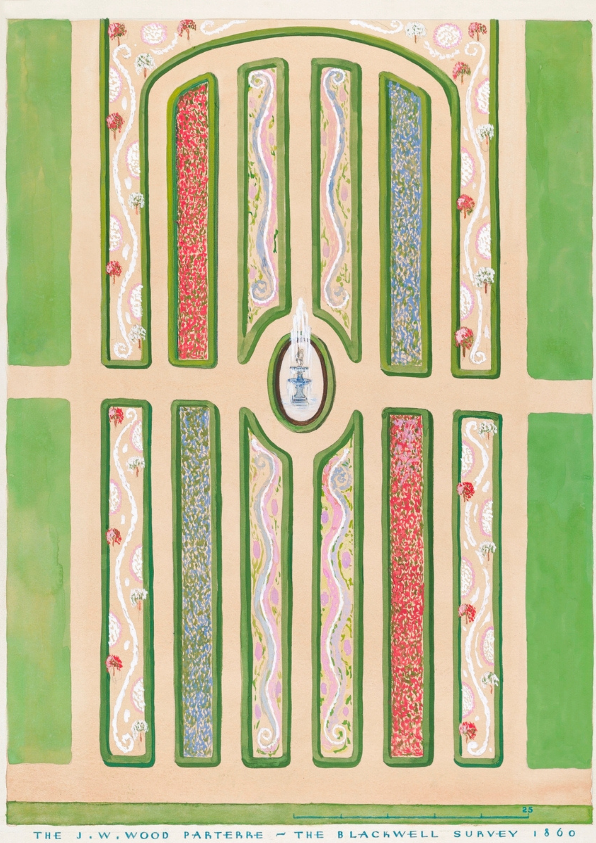 Parterre (1936) by Meyer Goldbaum & William Merklin Heavy Weight White T-Shirt