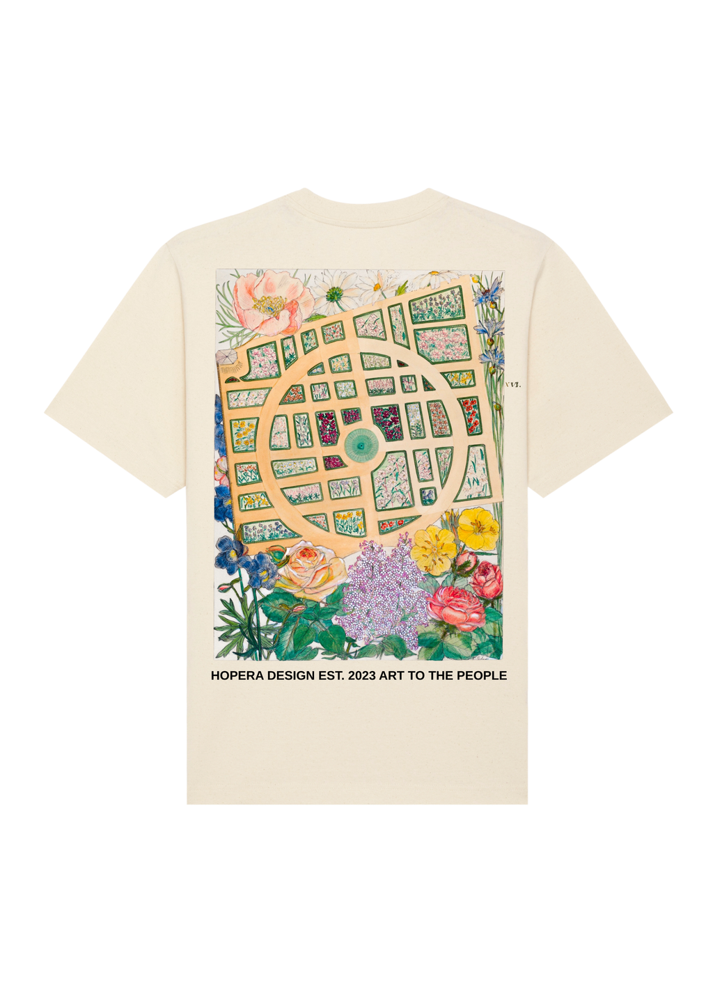 Madame Jumel's Garden (1936) by Virginia Richards Heavy Weight White T-Shirt