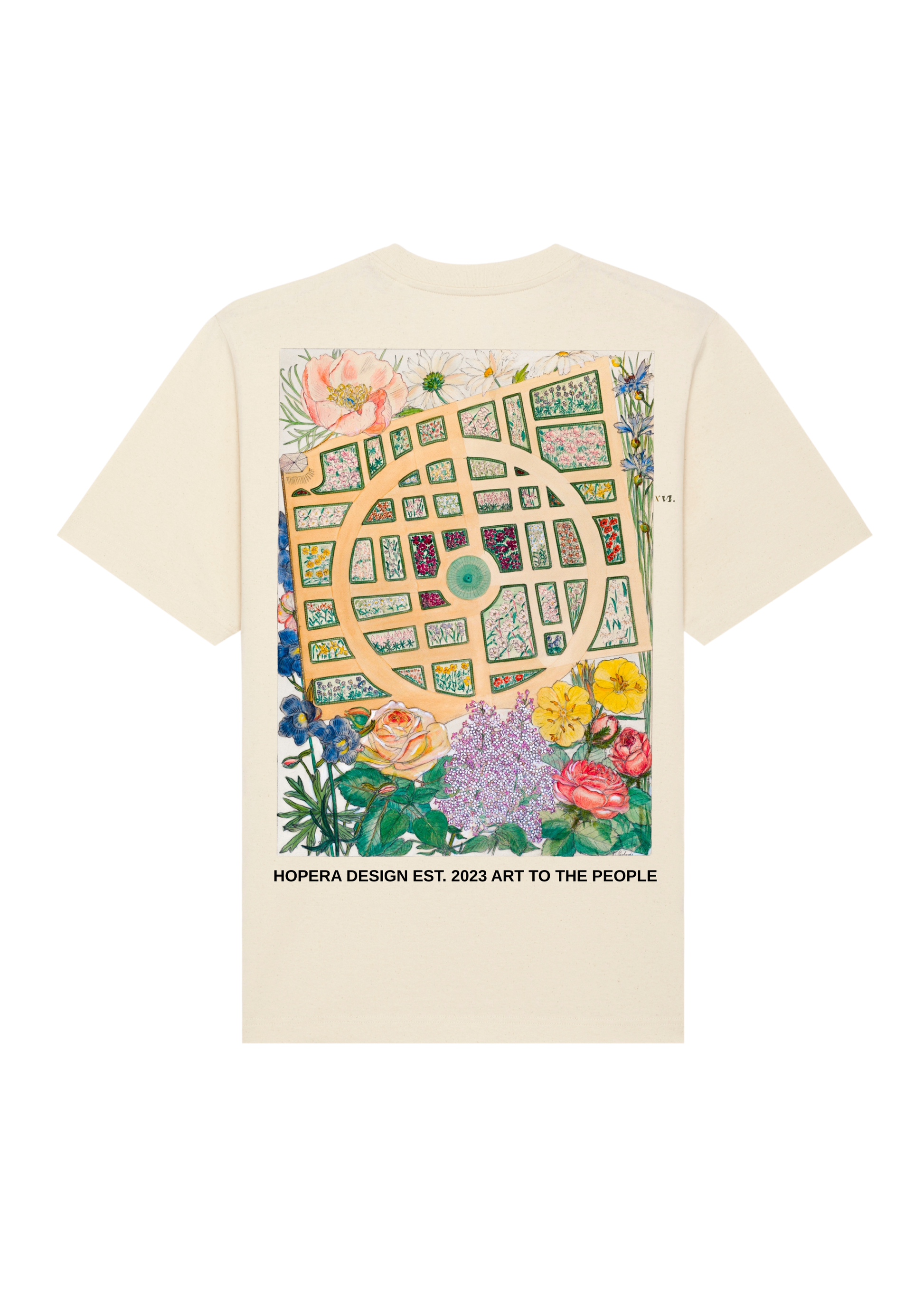 Madame Jumel's Garden (1936) by Virginia Richards Heavy Weight White T-Shirt