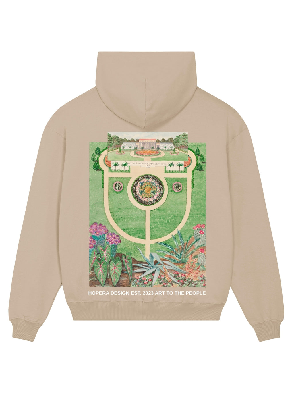 Elgin Botanical Gardens (1936) by Tabea Hosier Black Hoodie