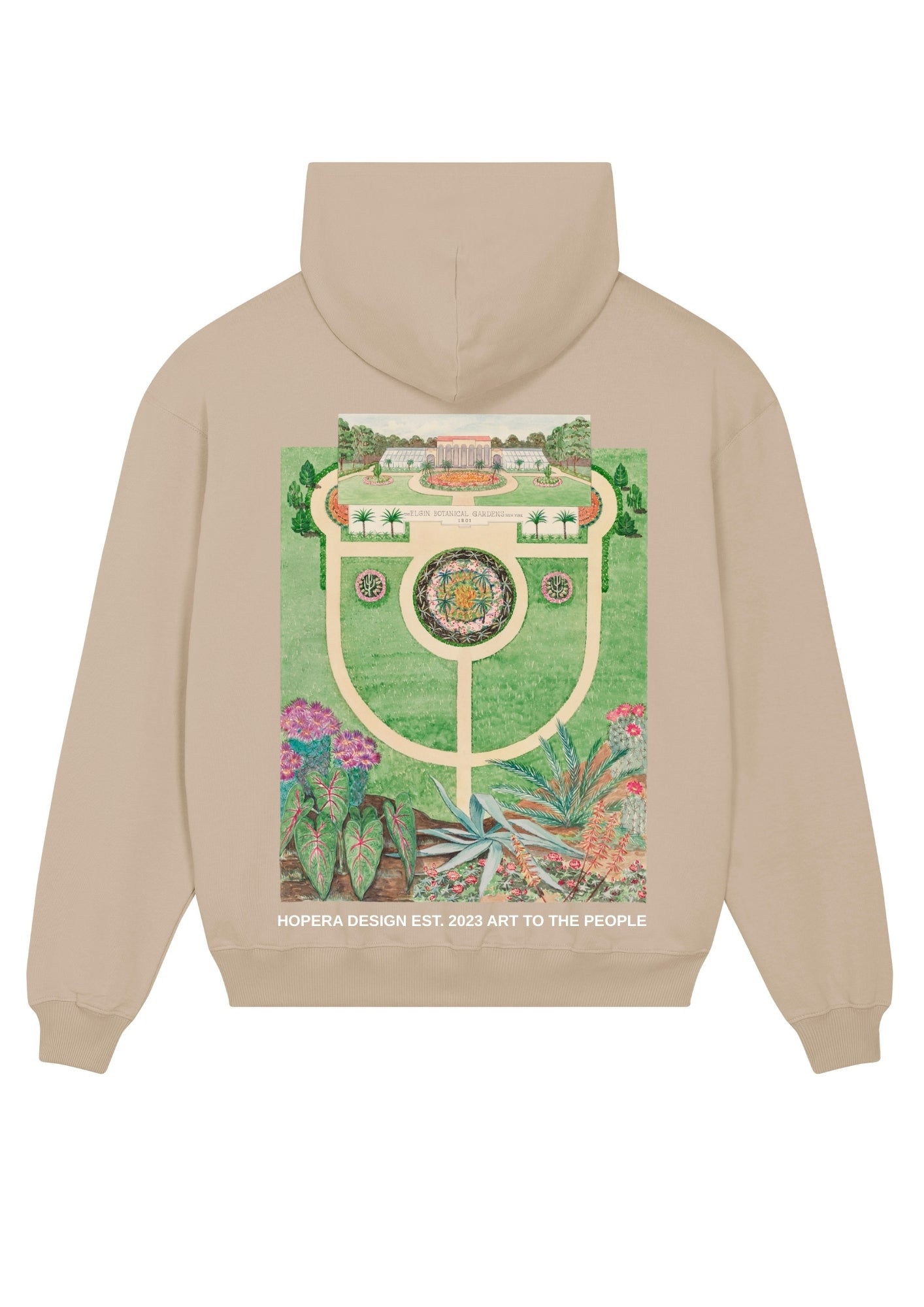 Elgin Botanical Gardens (1936) by Tabea Hosier Black Hoodie