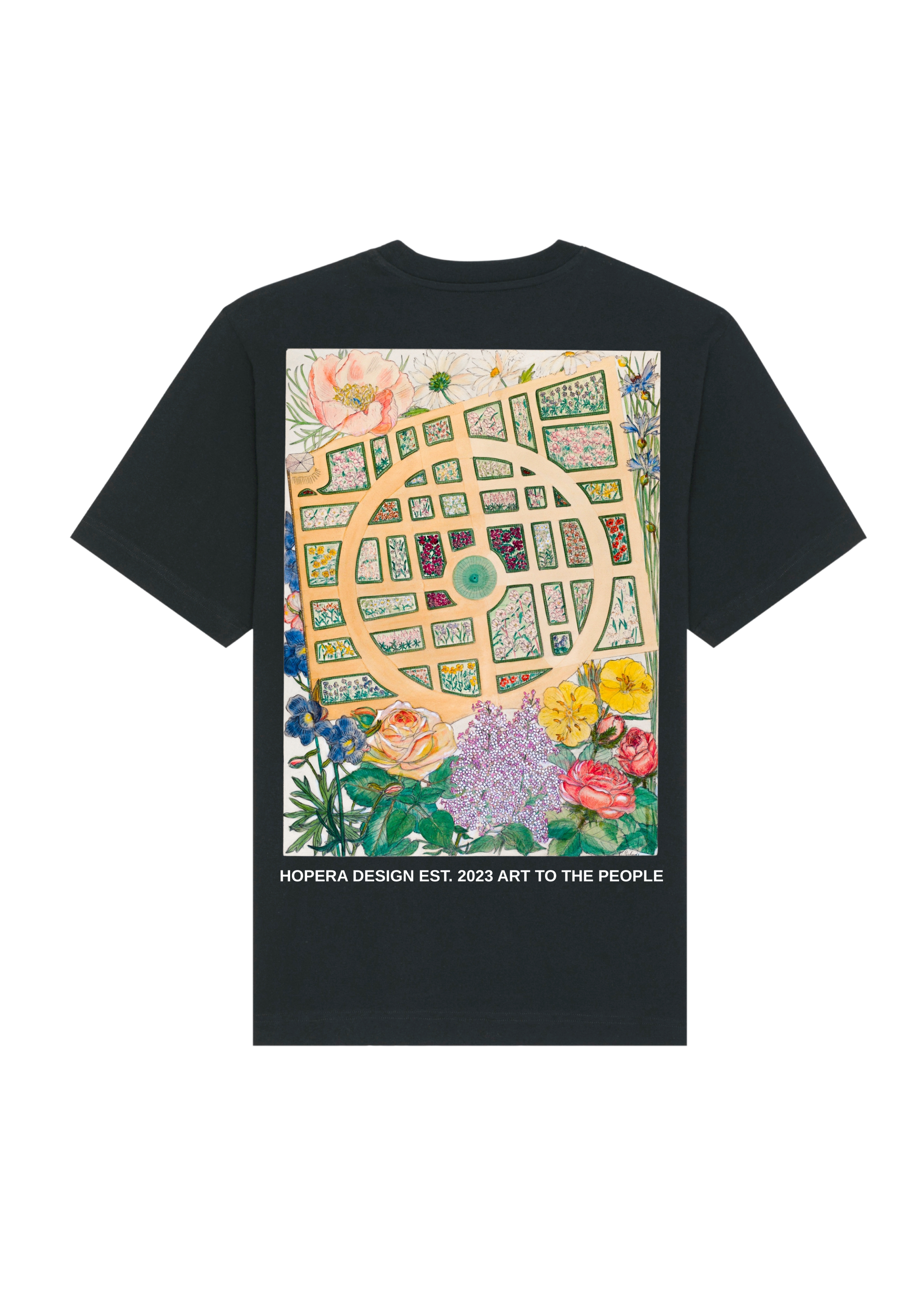 Madame Jumel's Garden (1936) by Virginia Richards Heavy Weight White T-Shirt