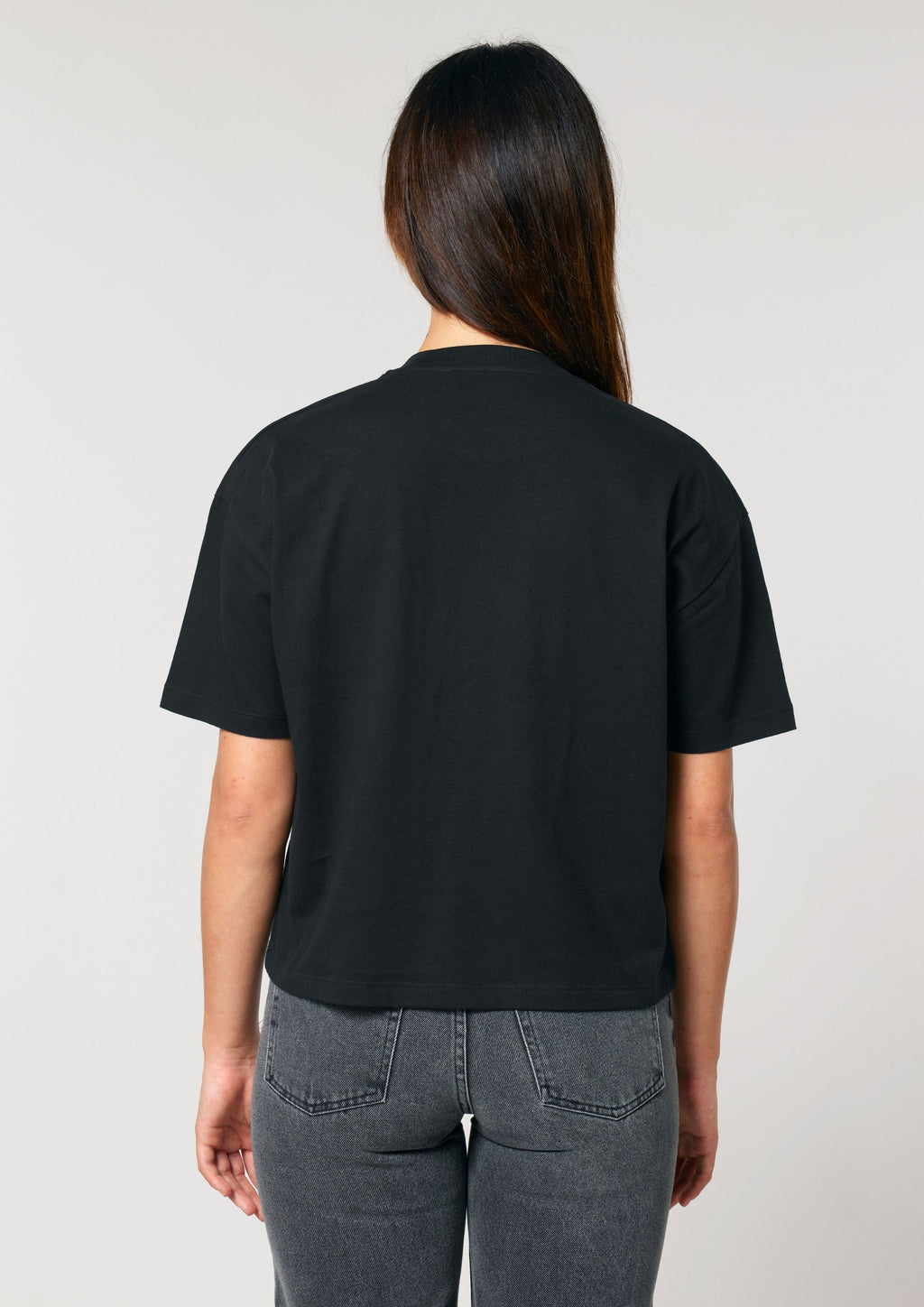 Cherubs after Raphael (1890) - Women's cropped t-shirt - Black