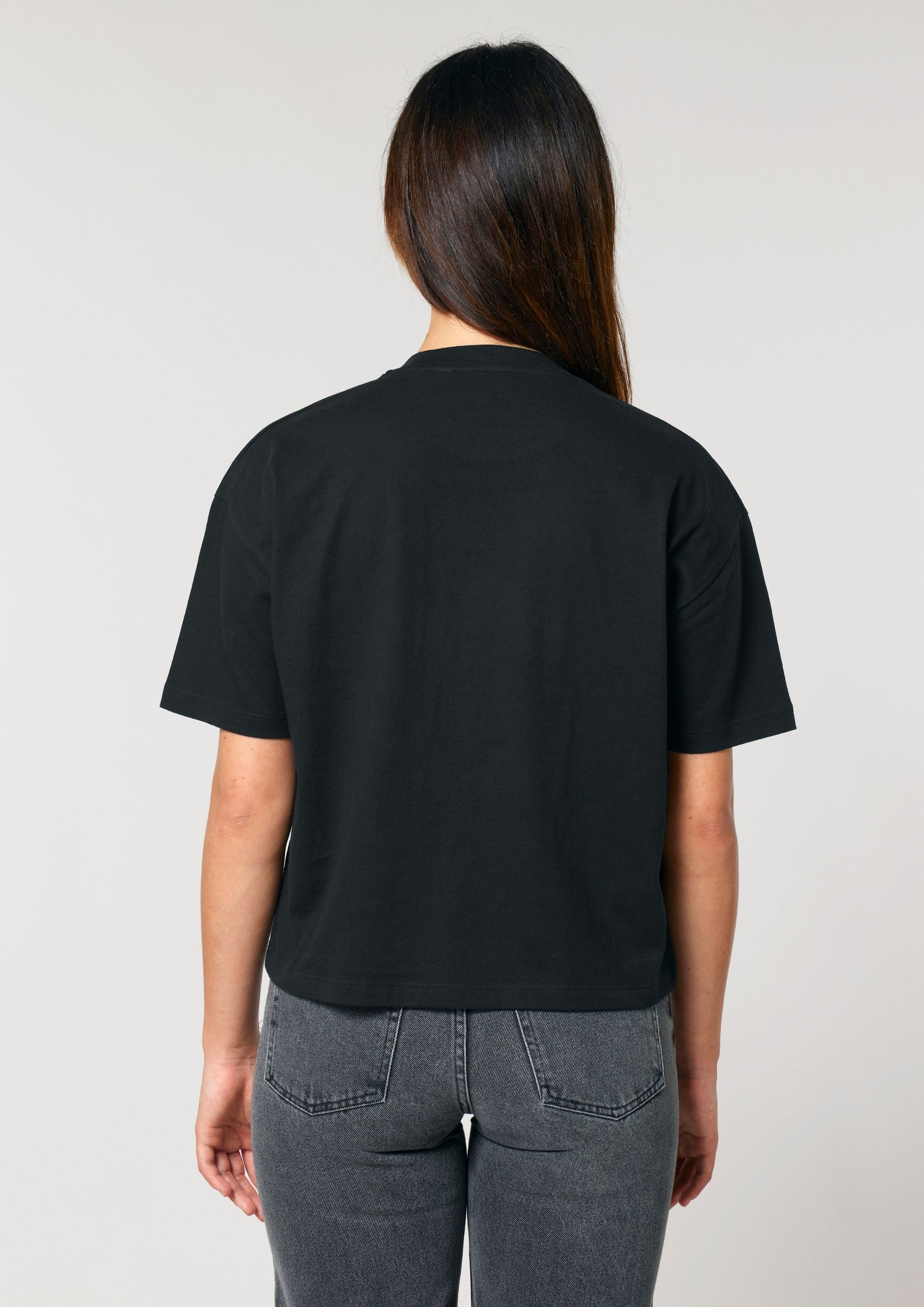 Cherubs after Raphael (1890) - Women's cropped t-shirt - Black