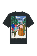 Schönbrunn on Sunday (1912) by Moriz Jung Heavy Weight Raw T-Shirt Black