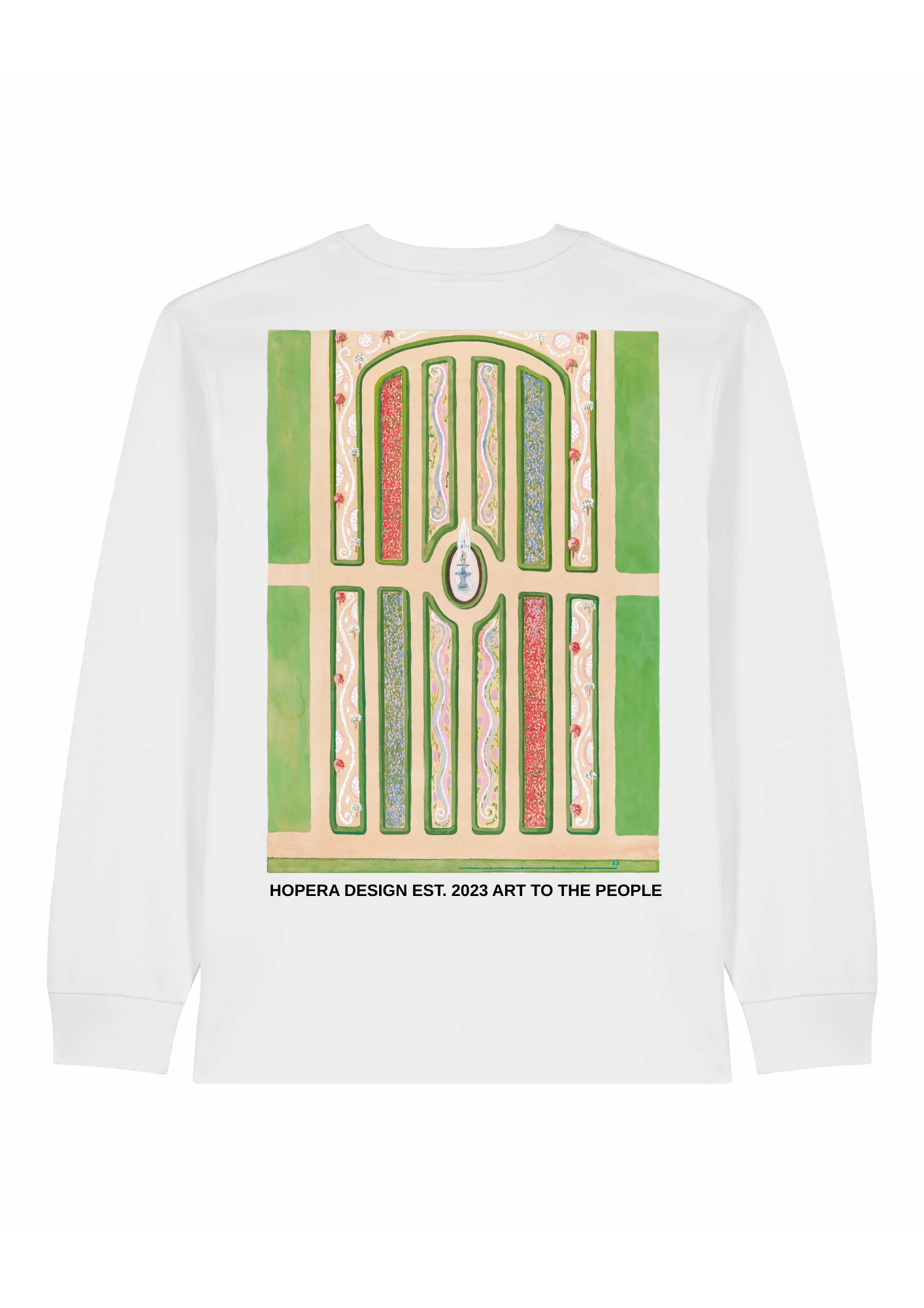 Parterre (1936) by Meyer Goldbaum & William Merklin Heavy Weight Natural Raw Long Sleeve T-Shirt