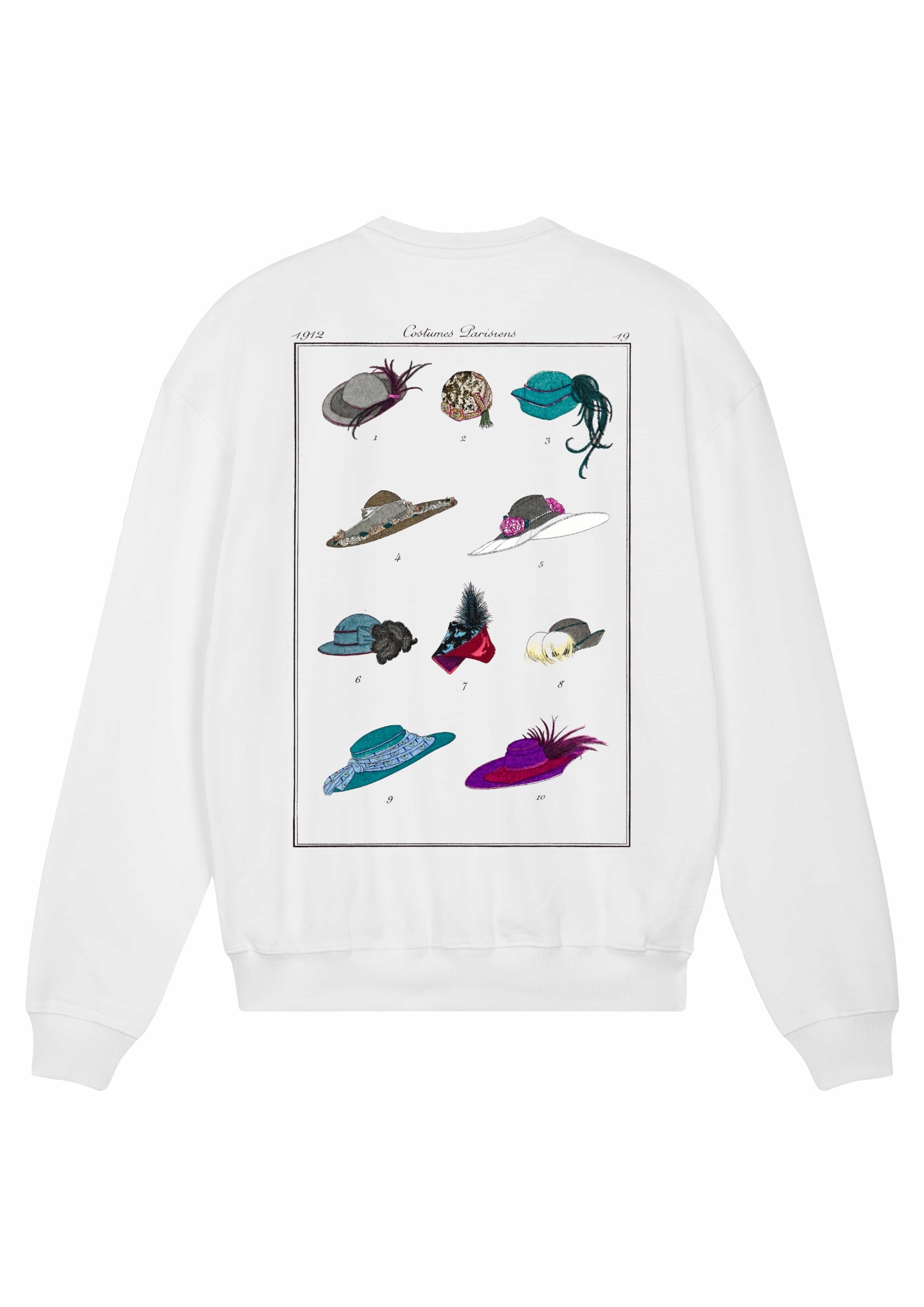 “Chapeaux d’Automne" by G. Barbier (1912) Heavy Cotton Sweater