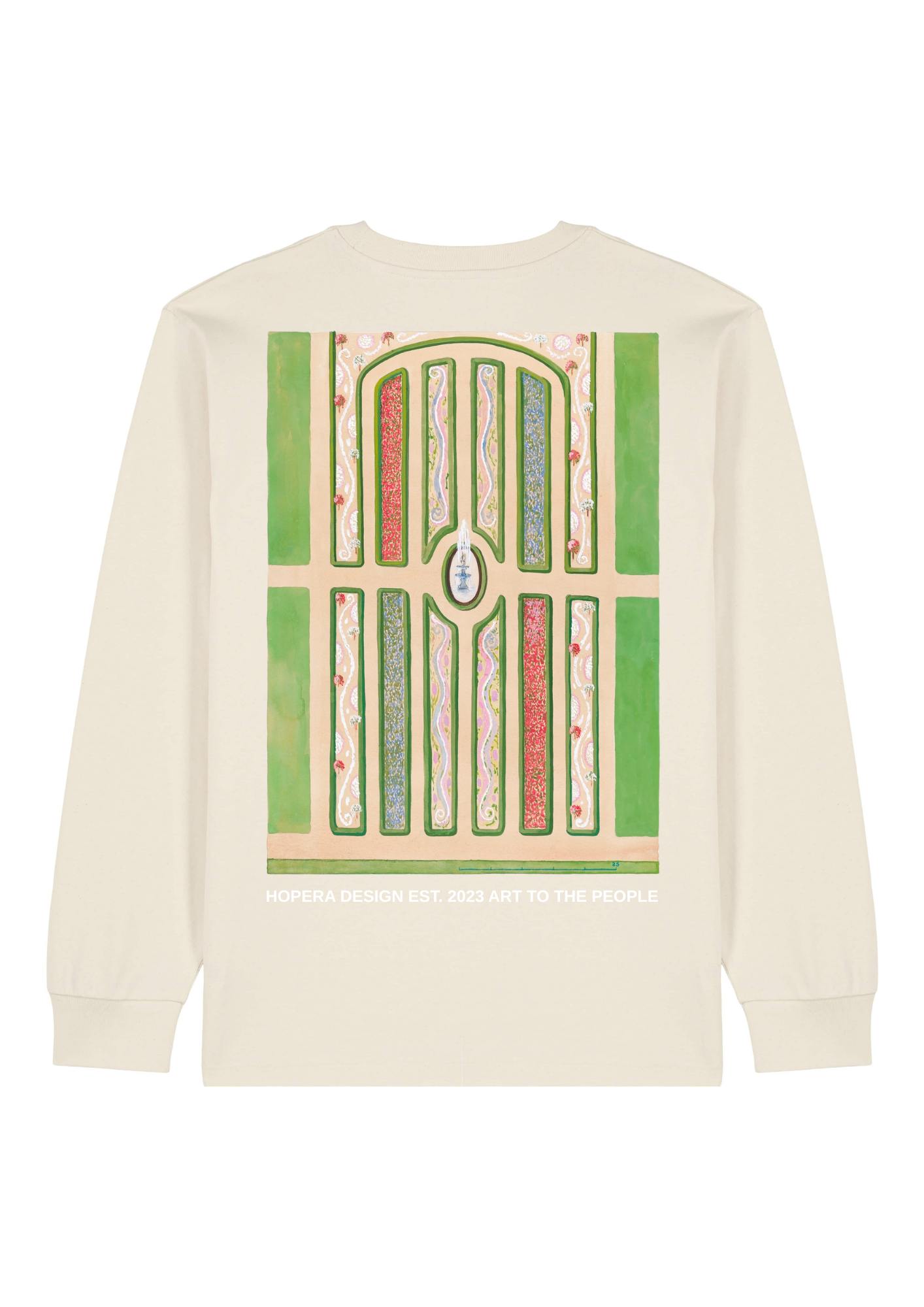 Parterre (1936) by Meyer Goldbaum & William Merklin Heavy Weight Natural Raw Long Sleeve T-Shirt