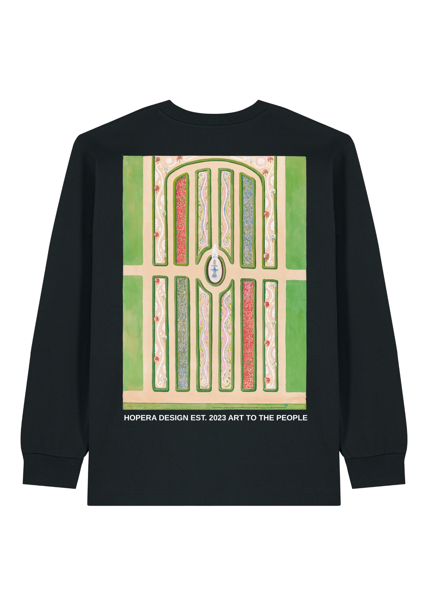 Parterre (1936) by Meyer Goldbaum & William Merklin Heavy Weight Natural Raw Long Sleeve T-Shirt