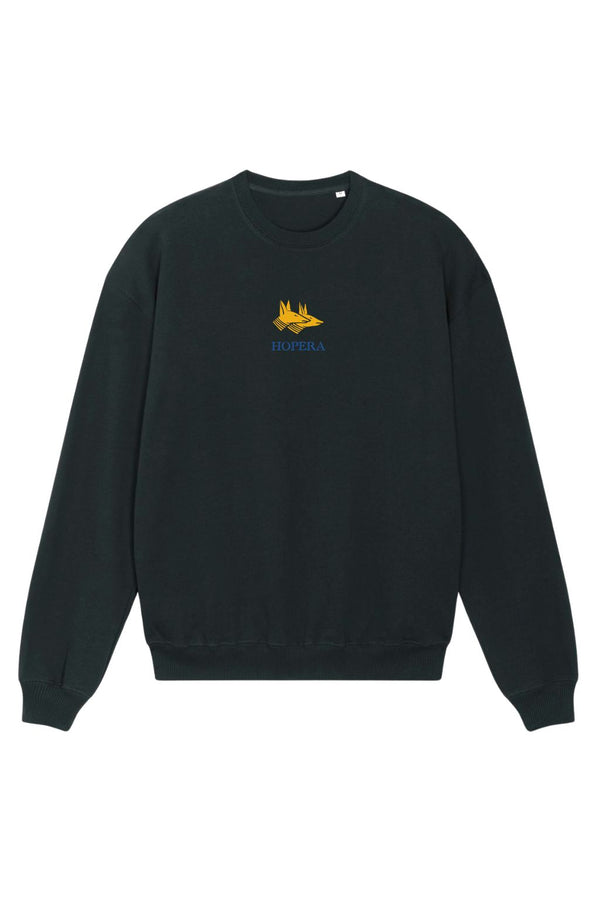 PERROS STAFF -  BLUE V - BLACK SWEATSHIRT