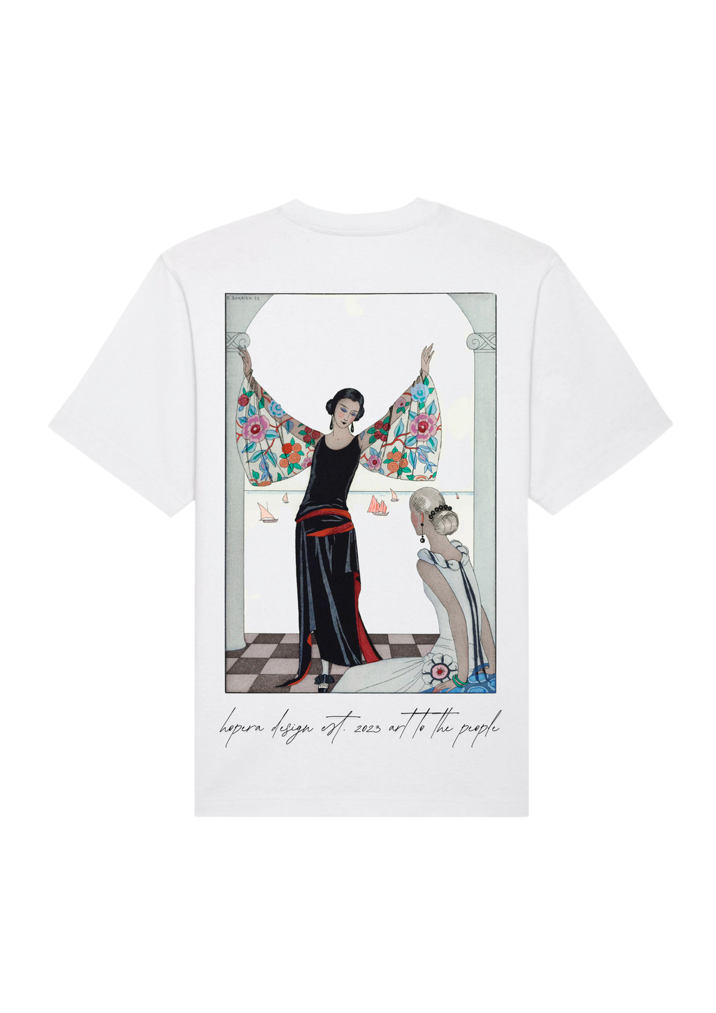 "Voici mes ailes!" (1923) by George Barbier Heavy Cotton T-shirt