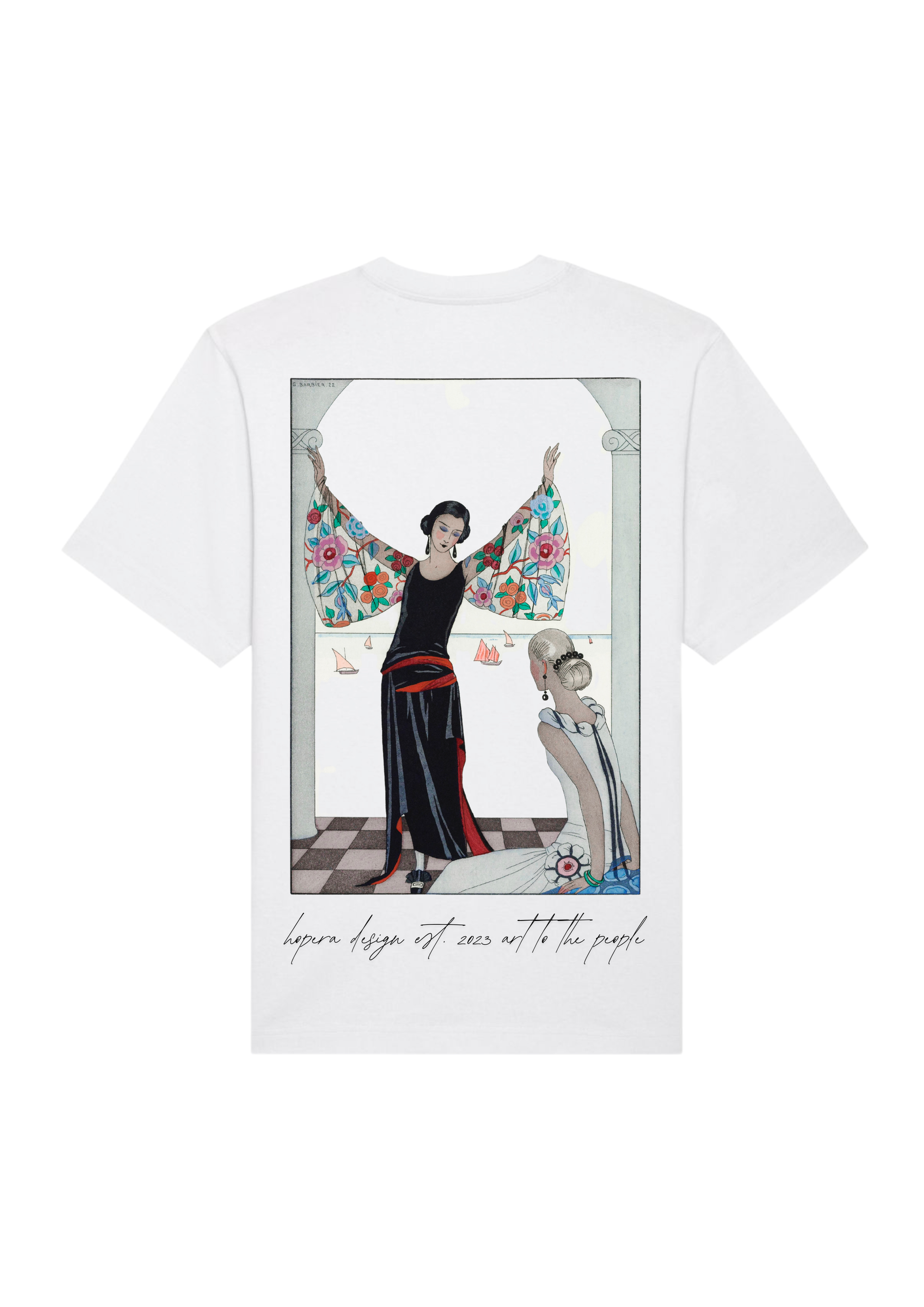 "Voici mes ailes!" (1923) by George Barbier Heavy Cotton T-shirt