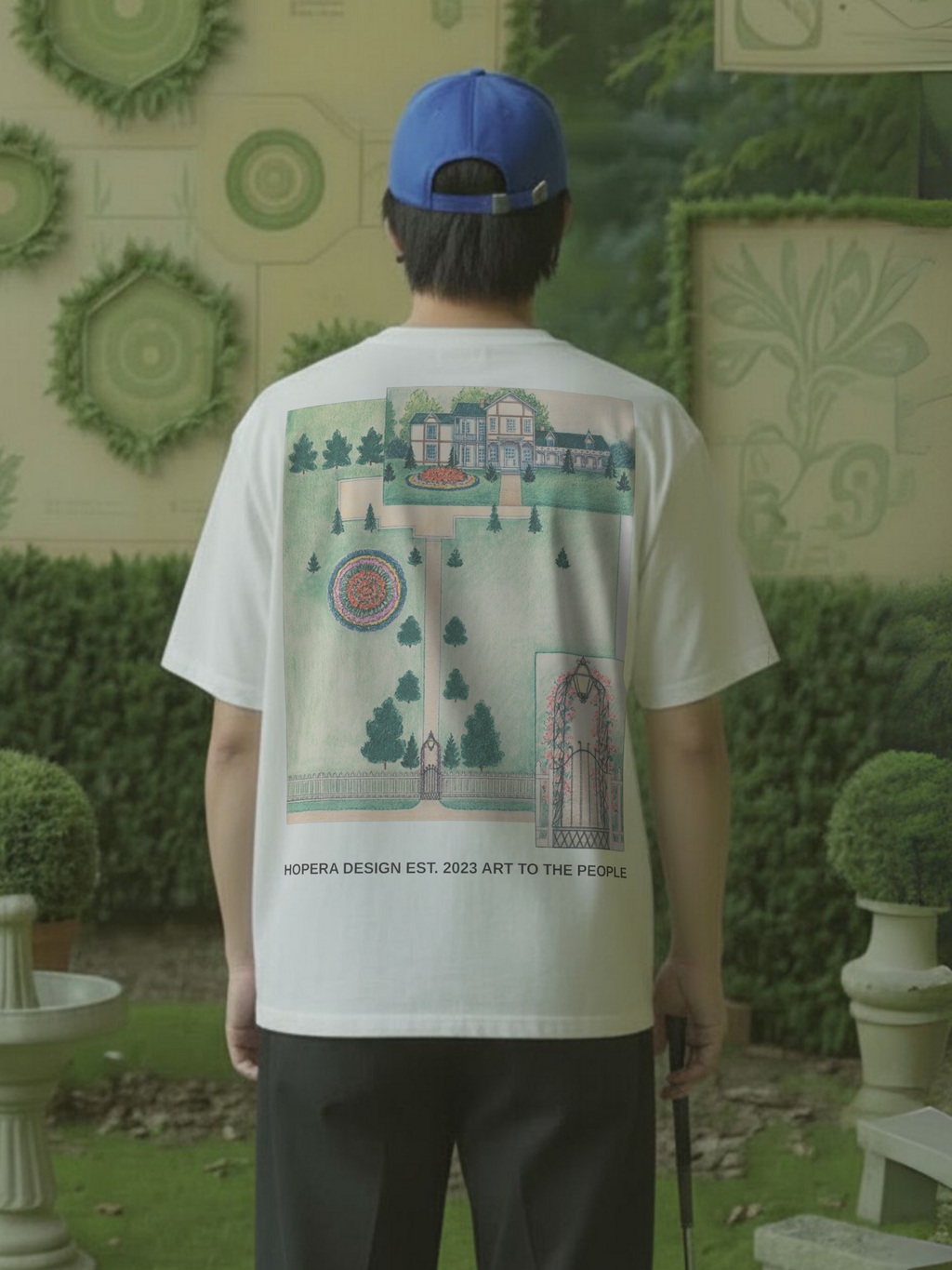 Wood Residence (1936) by Tabea Hosier Heavy Weight White T-Shirt