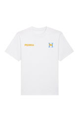 PERROS STAFF - BLUE V - T-SHIRT WHITE