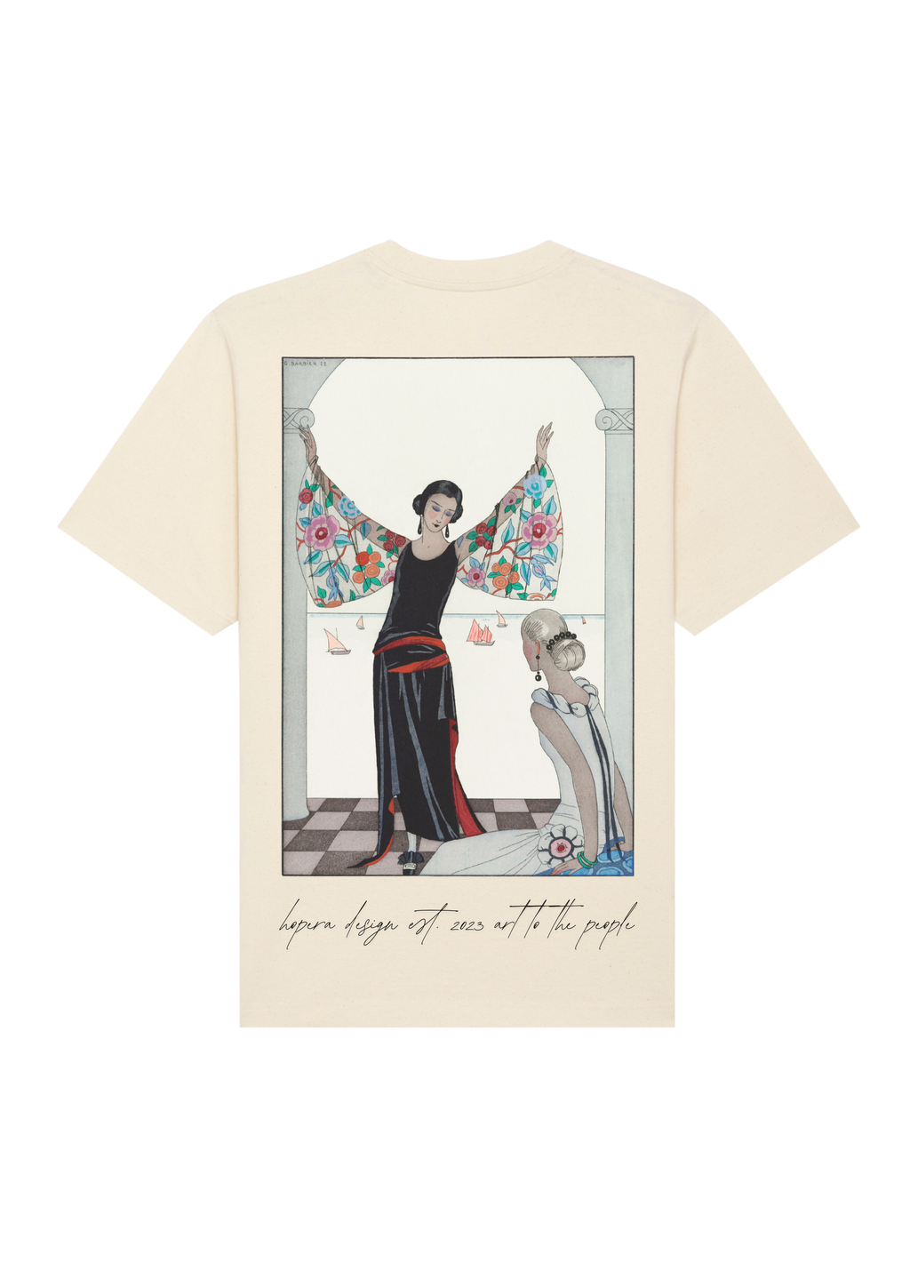 "Voici mes ailes!" (1923) by George Barbier Heavy Cotton T-shirt