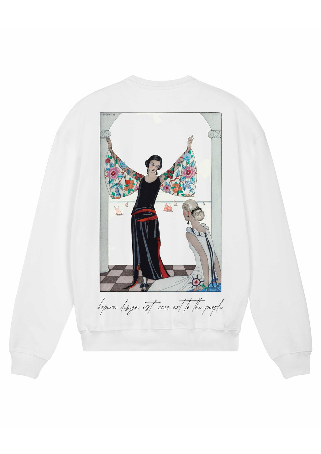 "Voici mes ailes!" (1923) by George Barbier Organic Cotton Sweater