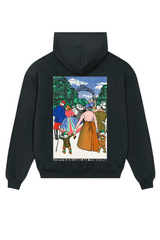 Schönbrunn on Sunday (1912) by Moriz Jung Hoodie Black