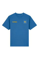 PERROS STAFF - YELLOW V - T-SHIRT BLUE