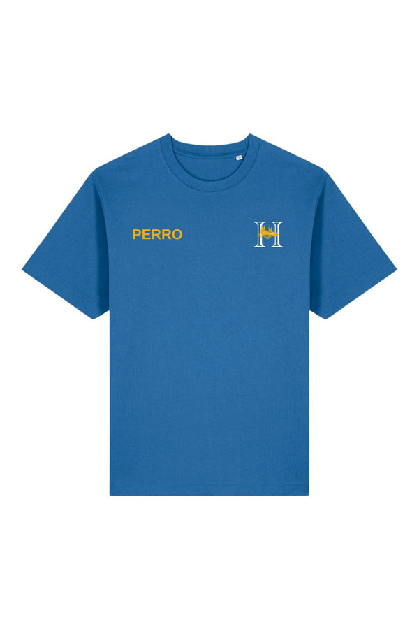 PERROS STAFF - YELLOW V - T-SHIRT BLUE