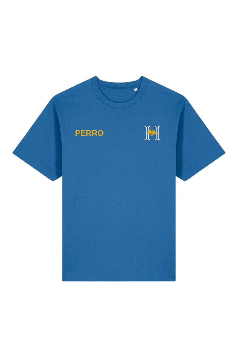 PERROS STAFF - YELLOW V - T-SHIRT BLUE