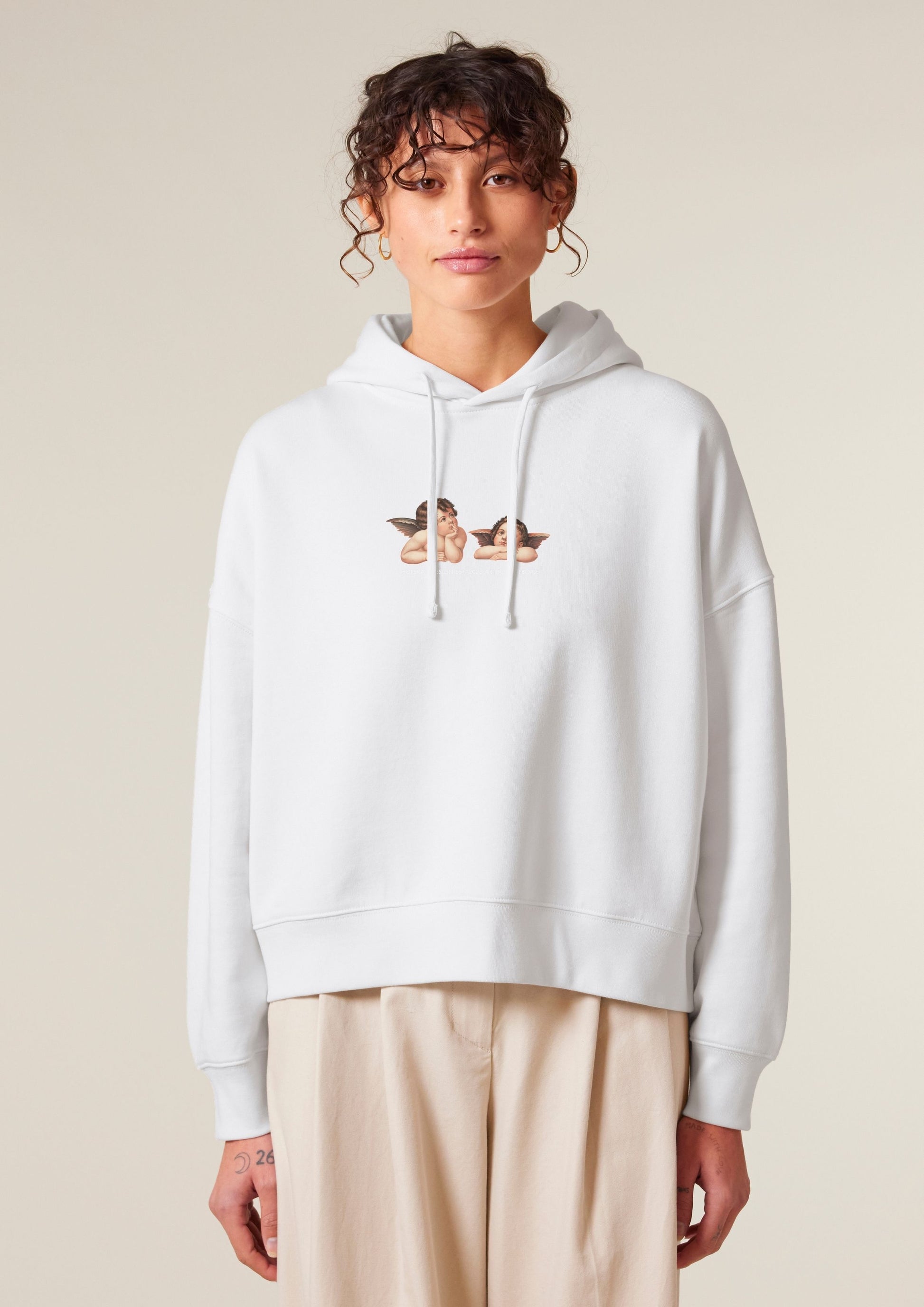 Cherubs after Raphael (1890) - Women's Hoodie - White