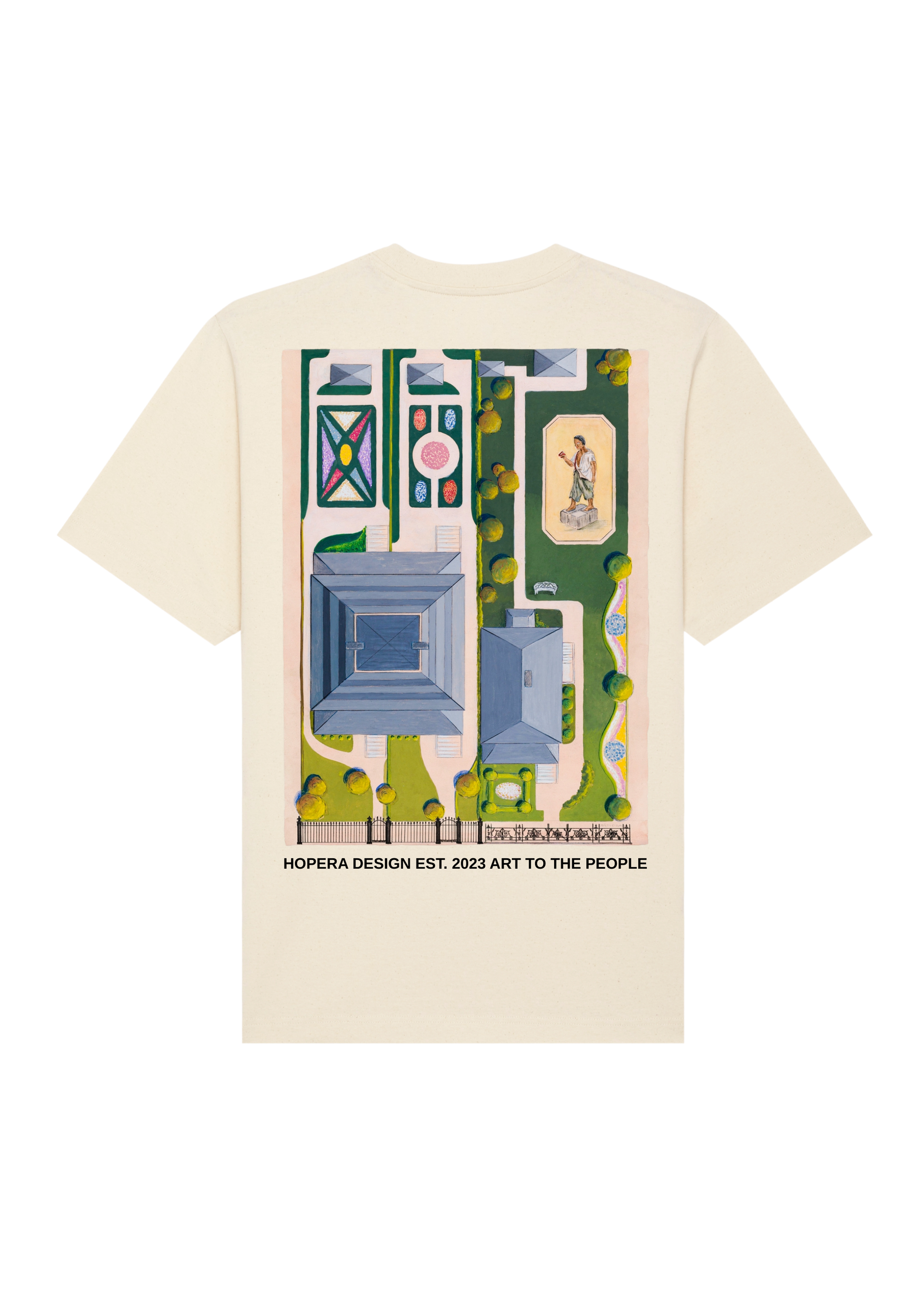 Ward and Green Gardens (1936) by Meyer Goldbaum Heavy Weight White T-Shirt