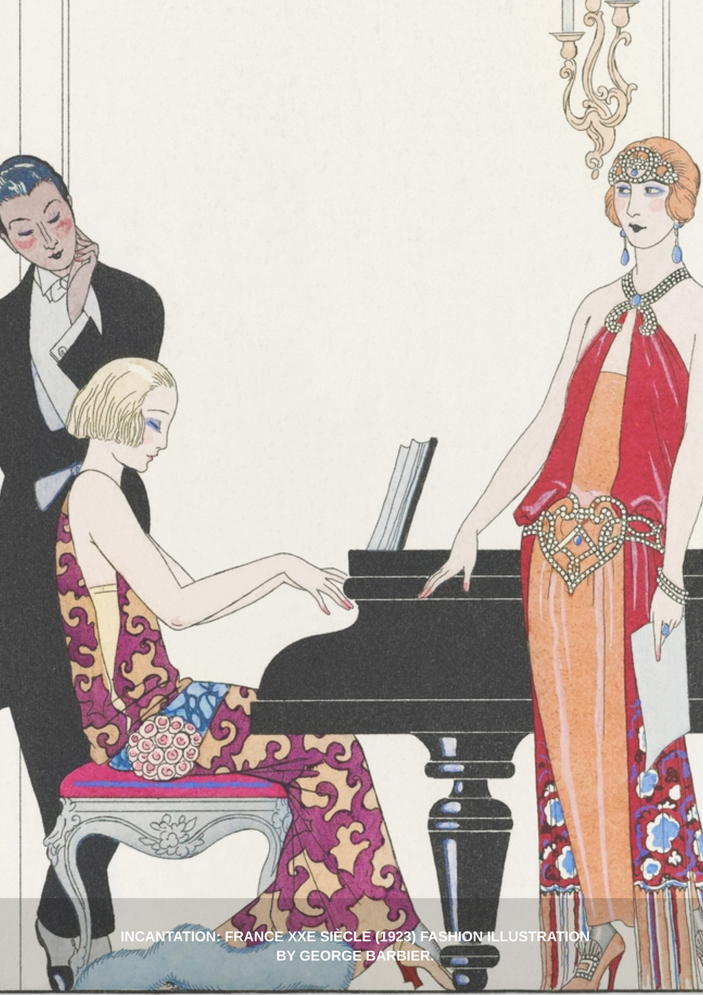 “Incantation: France XXe siècle” (1923) by George Barbier Heavy Cotton T-shirt