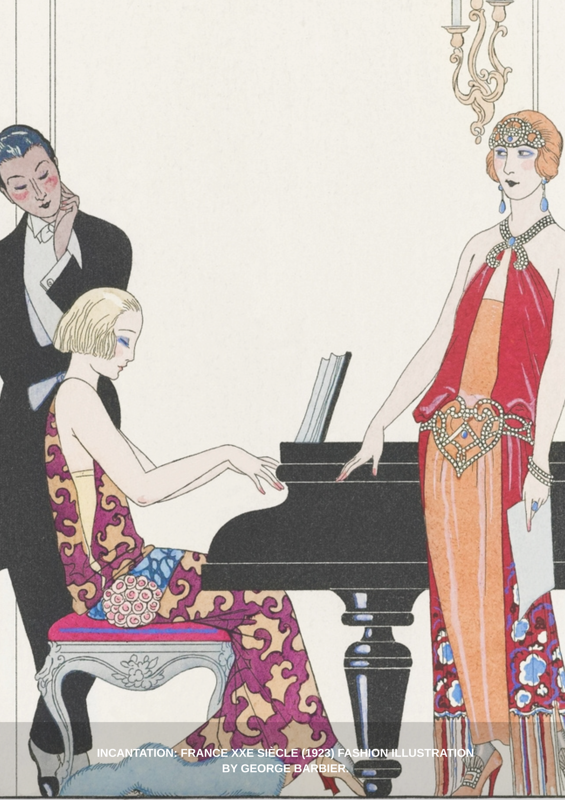 “Incantation: France XXe siècle” (1923) by George Barbier Heavy Cotton T-shirt