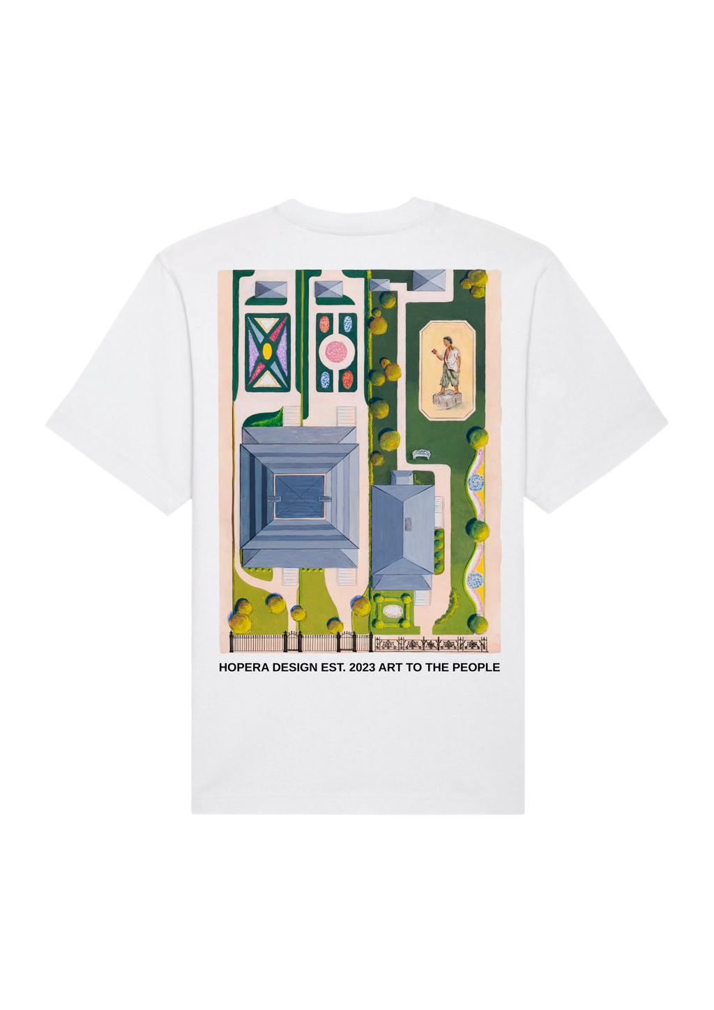 Ward and Green Gardens (1936) by Meyer Goldbaum Heavy Weight White T-Shirt