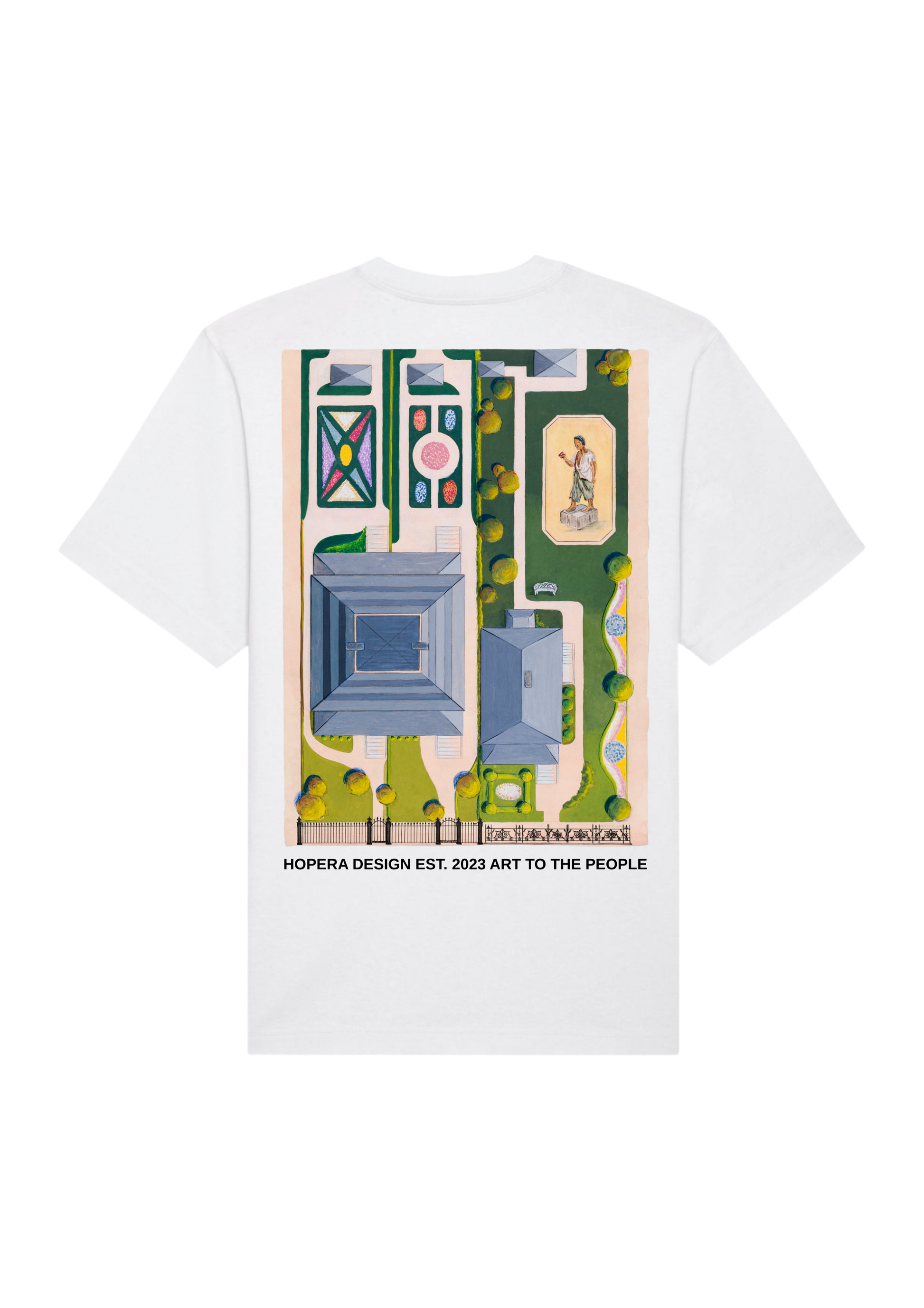 Ward and Green Gardens (1936) by Meyer Goldbaum Heavy Weight White T-Shirt