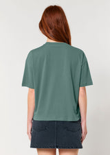 Cherubs after Raphael (1890) - Women's cropped t-shirt - Green