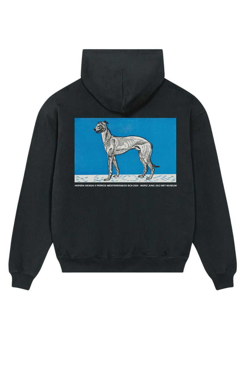 Greyhound (1912) By Moriz Jung Hoodie Black