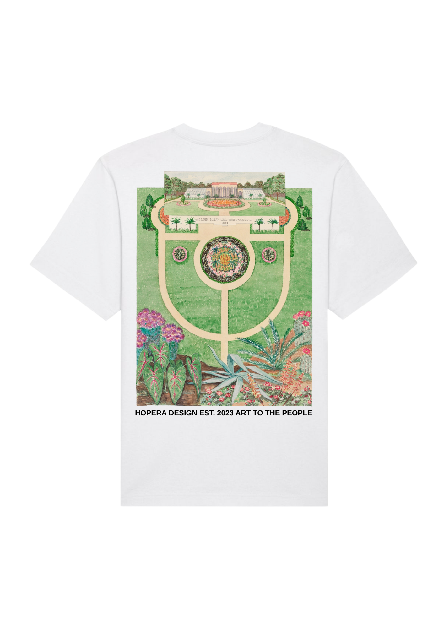 Elgin Botanical Gardens (1936) by Tabea Hosier Heavy Weight White T-Shirt