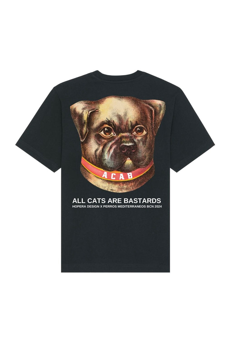 ACAB - ALL CATS ARE BASTARDS HOODIE BLACK T-SHIRT BLACK