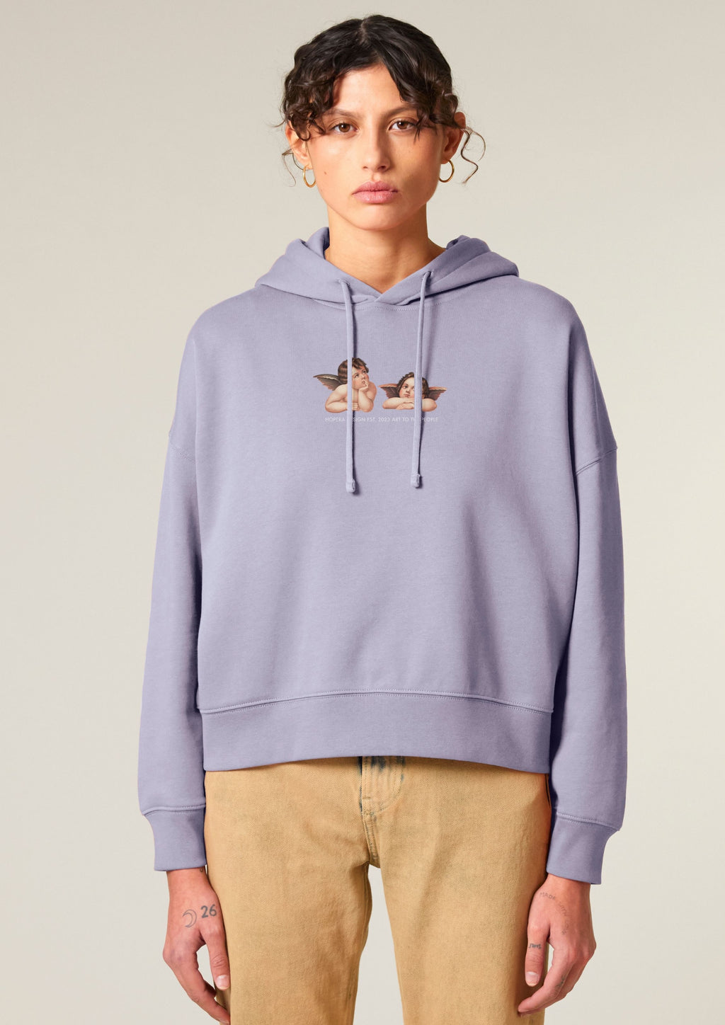 Cherubs after Raphael (1890) - Women's Hoodie -Lavender