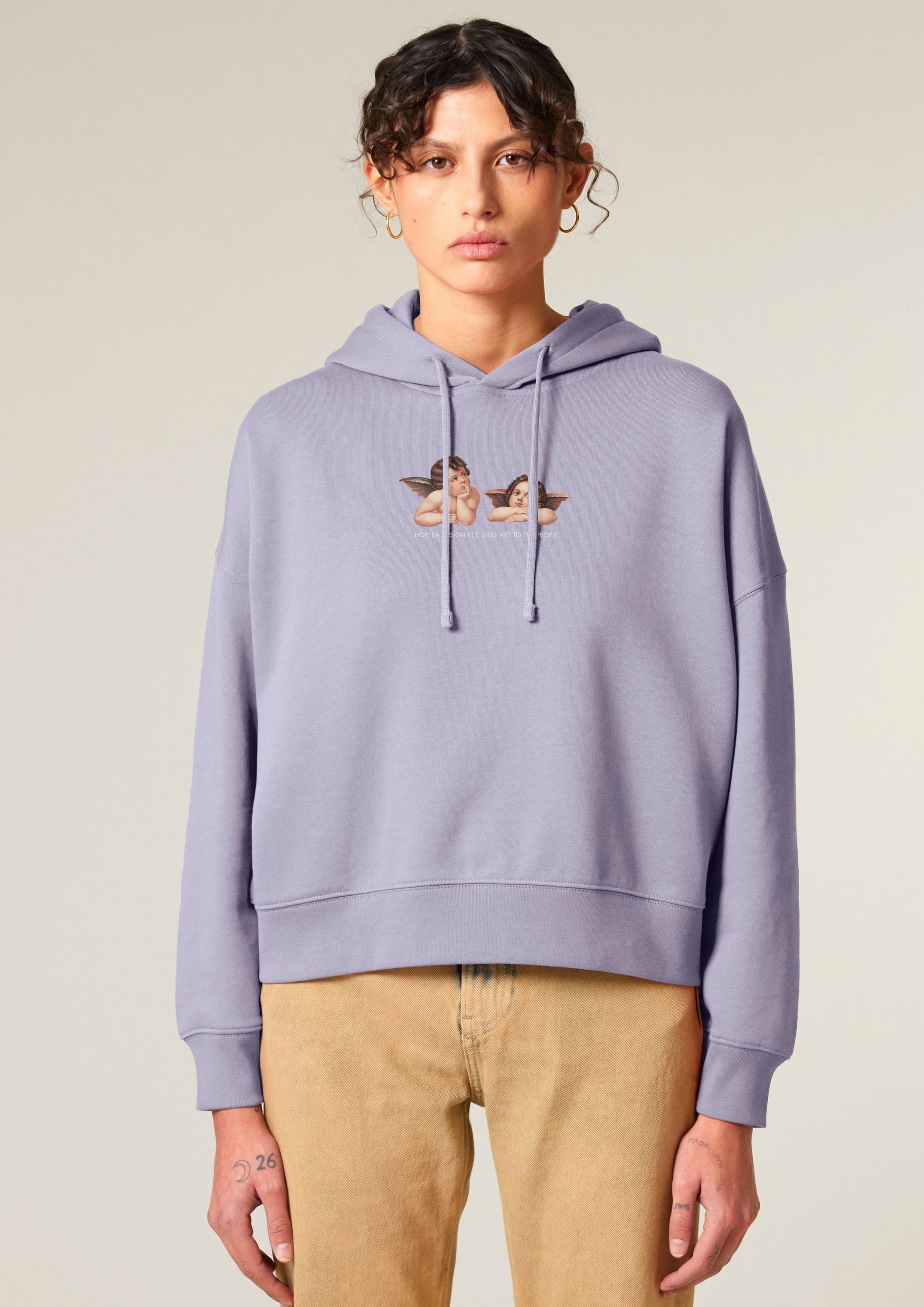 Cherubs after Raphael (1890) - Women's Hoodie -Lavender