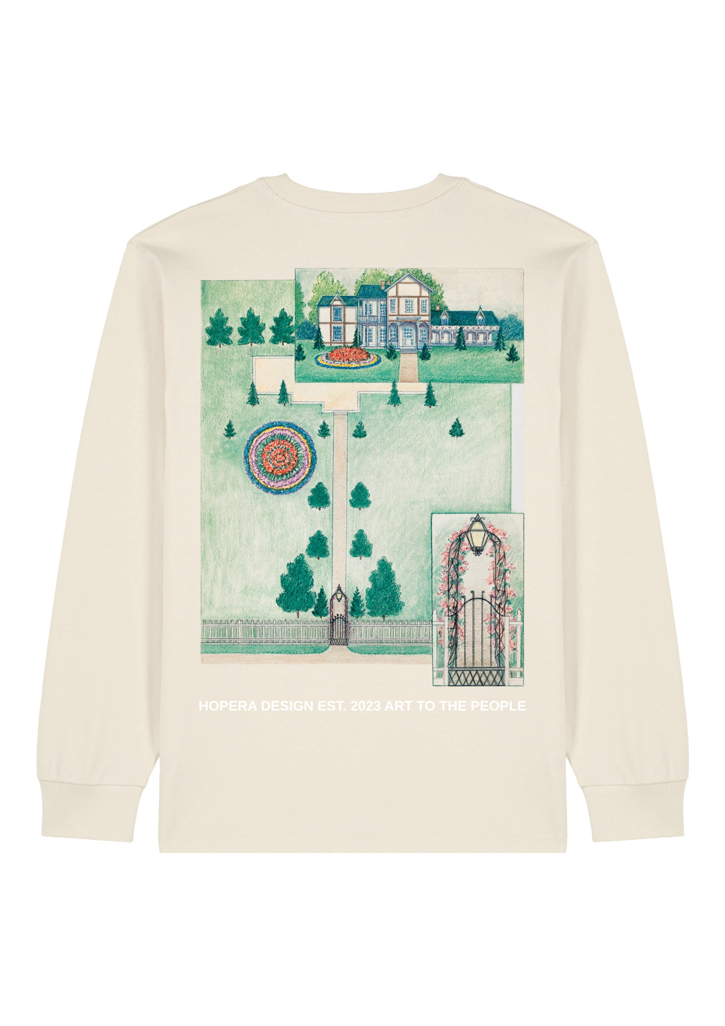 Wood Residence (1936) by Tabea Hosier Heavy Weight White Long Sleeve T-Shirt