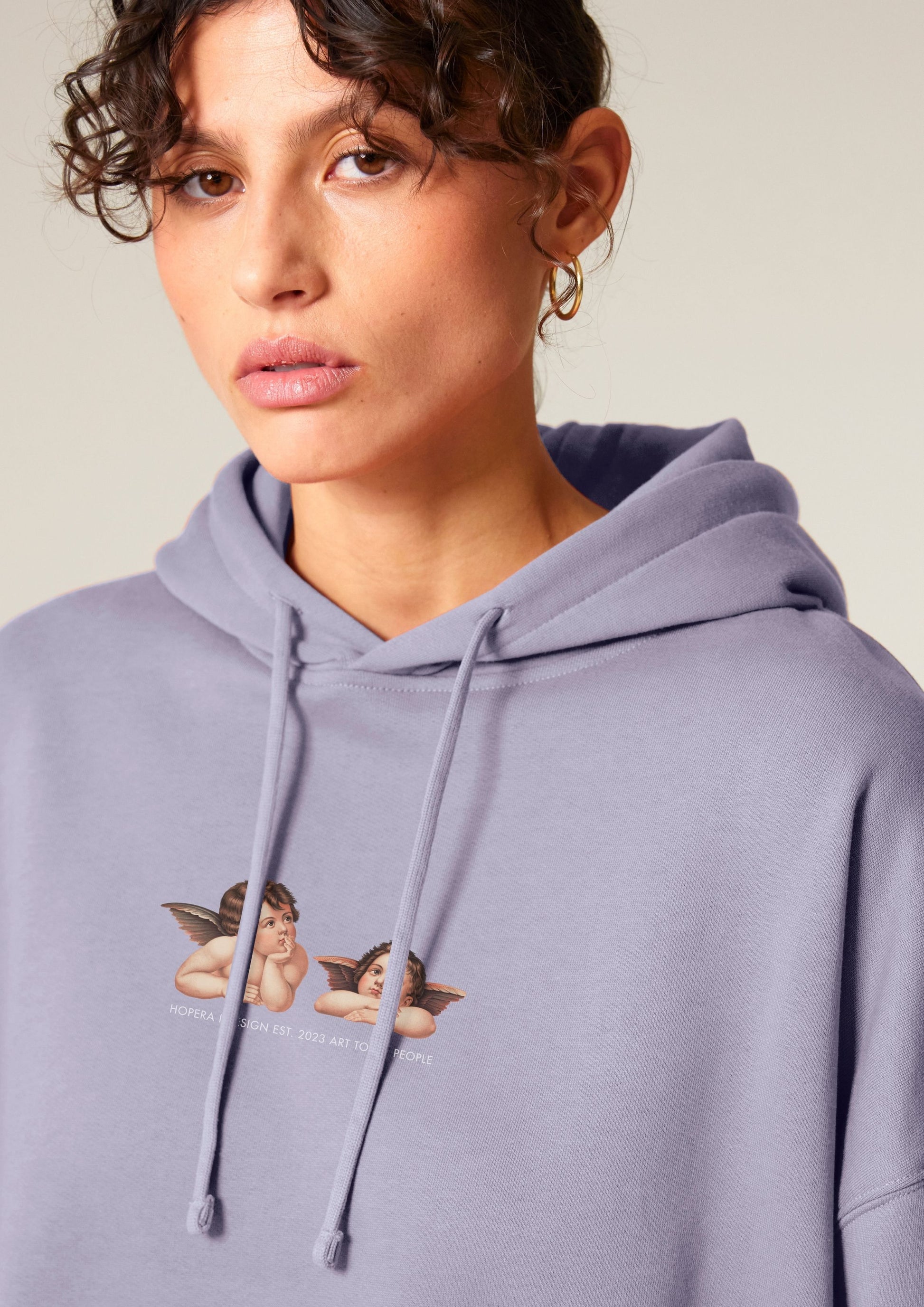 Cherubs after Raphael (1890) - Women's Hoodie -Lavender